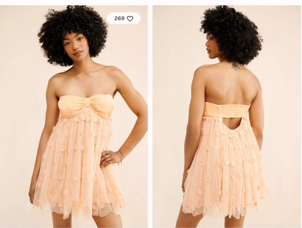 Free People Daisy Blues Mini Dress Pink Size XS
